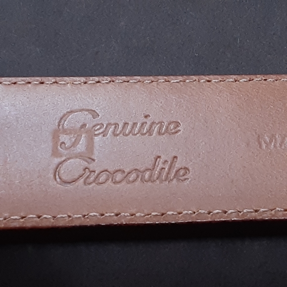 Lizard & Crocodile & Heavy Metal Hardware Size 36 Belt for Niemann Marcus - Picture 6 of 11